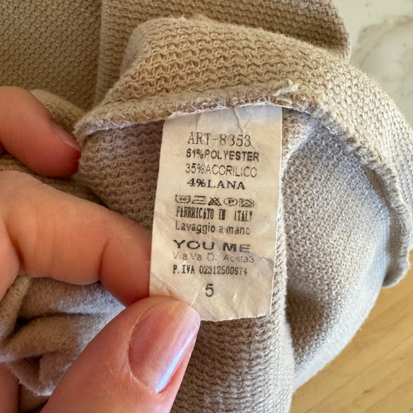 Felt long trench coat in beige perfect and on trend  for fall - Picture 9 of 11